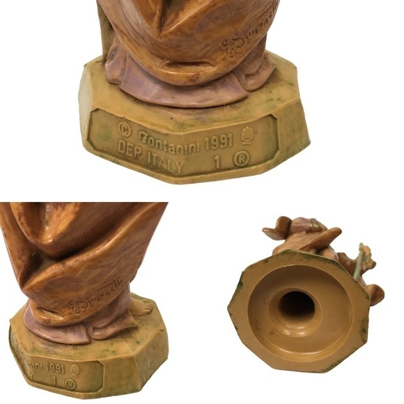 VINTAGE 90s Fontanini Nativity Figurines Holy Family Joseph Mary Baby Jesus 1991 - Picture 12 of 16